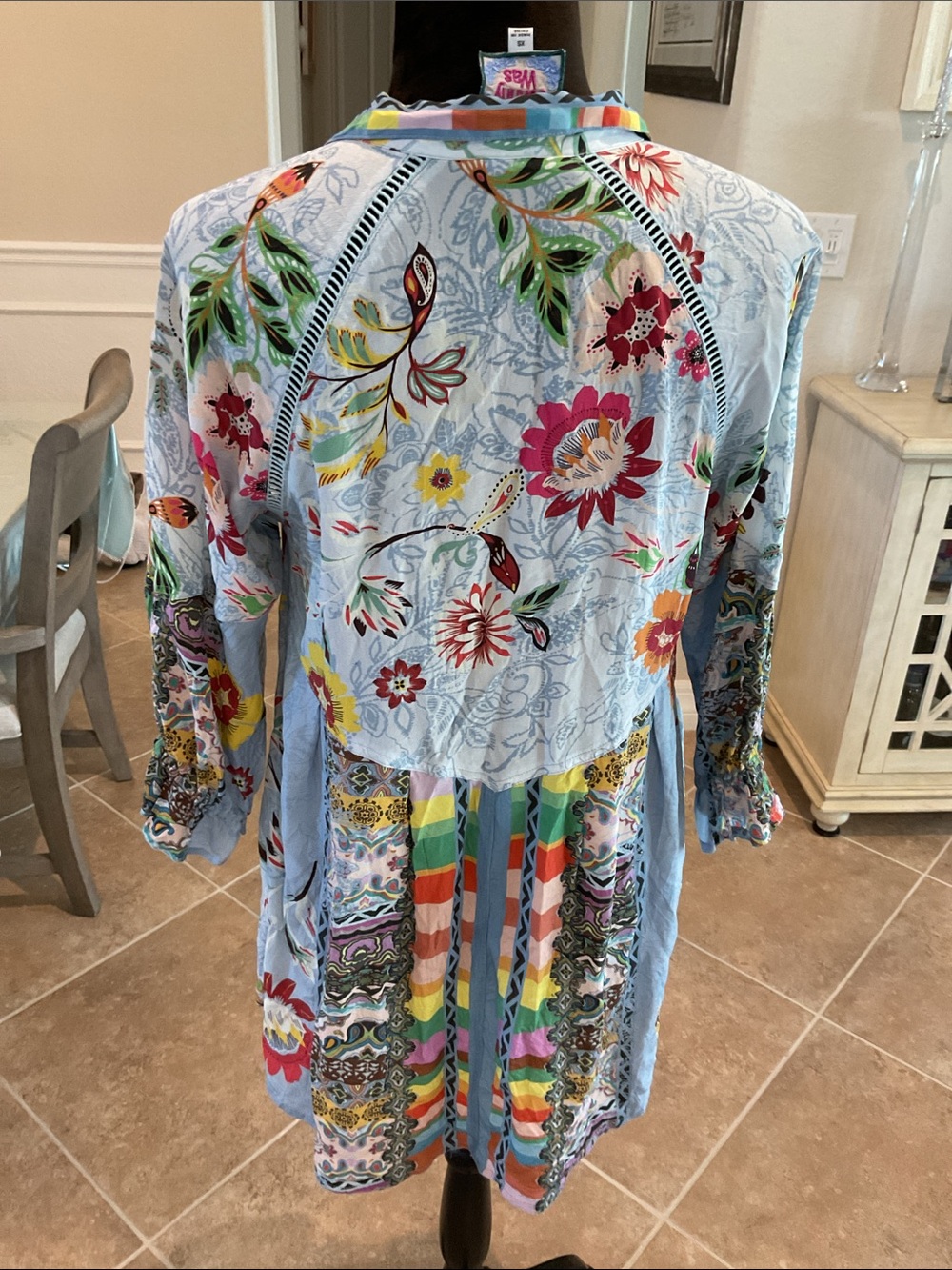 Johnny Was Rainbow Adonia tunic, size XS - Picture 4 of 5